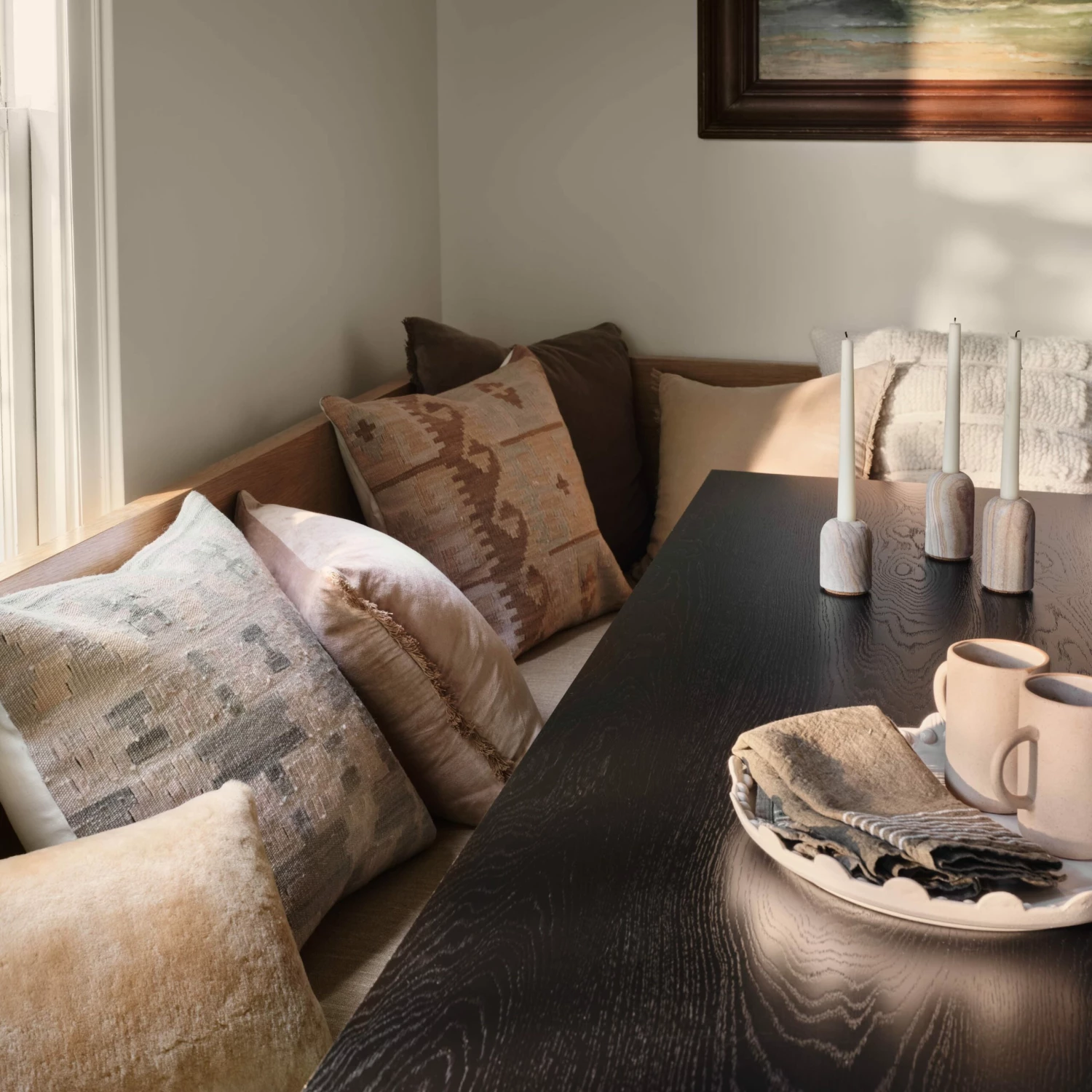 Sheepskin Lumbar Pillow - Tan 5 Sheepskin Lumbar Pillow - Tan - Image 3