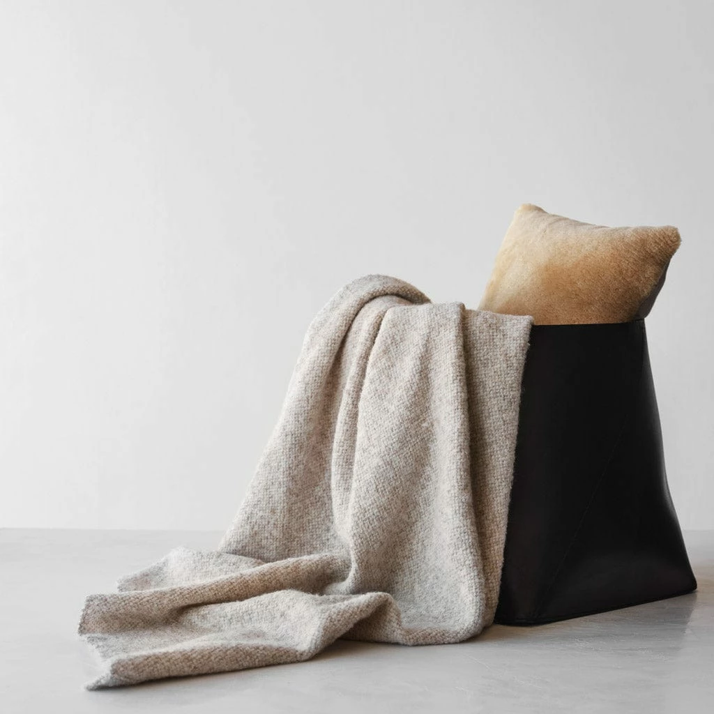 Catalina Boucle Throw - Tan 8 Catalina Boucle Throw - Tan - Image 6