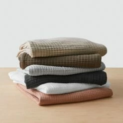 Cotton Gauze Throw -US Home Sales 2024 Cotton Gauze Throw Charcoal 2