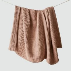 Cotton Gauze Throw -US Home Sales 2024 Cotton Gauze Throw Rose 1