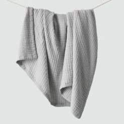 Cotton Gauze Throw -US Home Sales 2024 Cotton Gauze Throw Stone Grey 1