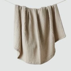 Cotton Gauze Throw -US Home Sales 2024 Cotton Gauze Throw Tan 1