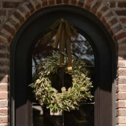 Fresh Olive And Dried Floral Wreath -US Home Sales 2024 Fresh Olive and Dried Floral Wreath Medium 11