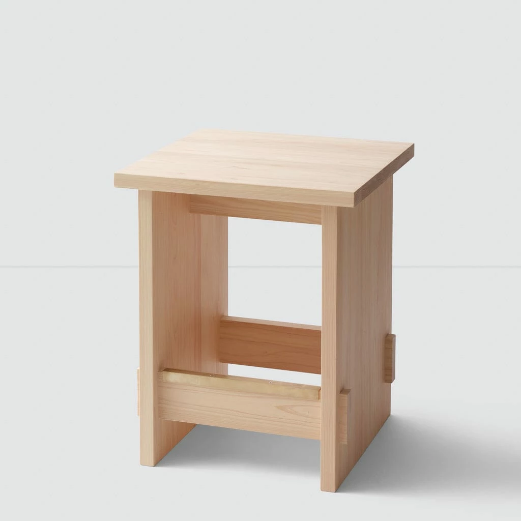 Hinoki Wood Counter Stool 3 Hinoki Wood Counter Stool