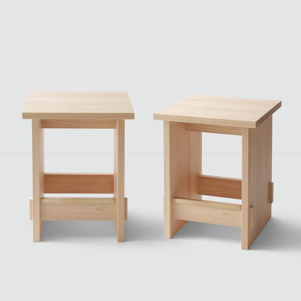 Hinoki Wood Counter Stool 7 Hinoki Wood Counter Stool - Image 5