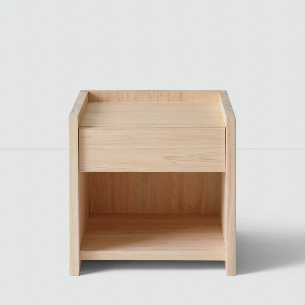 Hinoki Wood Nightstand 3 Hinoki Wood Nightstand