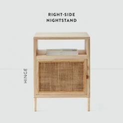 Kayan Nightstand - Mindi & Cane -US Home Sales 2024 Kayan Nightstand Mindi Revised 1 Labelled