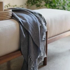 Lirio Alpaca Throw -US Home Sales 2024 Lirio Alpaca Throw Stone Blue 13