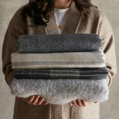 Lirio Alpaca Throw -US Home Sales 2024 Lirio Alpaca Throw Stone Blue 20
