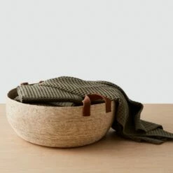 Mara Organic Waffle Towels -US Home Sales 2024 Mara Organic Waffle Towel Olive 4 1