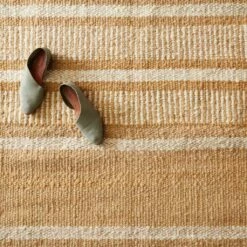 Mendoza Handwoven Area Rug -US Home Sales 2024 Mendoza Chunky Wool AreaRug Mustard 2