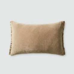 Naveta Velvet Small Lumbar Pillow -US Home Sales 2024 Naveta Velvet Lumbar PIllow Camel 1