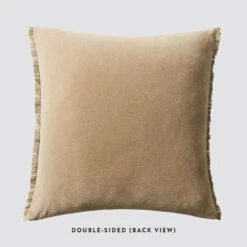Naveta Velvet Pillow -US Home Sales 2024 Naveta Velvet PIllow Camel 3