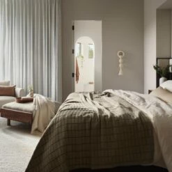 Naya Organic Cotton Quilted Bed Blanket -US Home Sales 2024 Naya Organic Cotton Quilt Moss 4