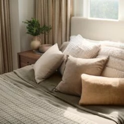 Naya Organic Cotton Quilted Bed Blanket -US Home Sales 2024 Naya Organic Cotton Quilt Moss 7