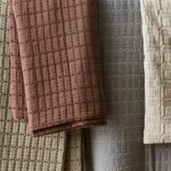 Naya Organic Cotton Quilted Bed Blanket -US Home Sales 2024 Naya Organic Cotton Quilt Moss Mulberry 3