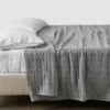 Naya Organic Cotton Quilted Bed Blanket -US Home Sales 2024 Naya Organic Cotton Quilt Stone Blue 1