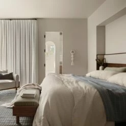 Naya Organic Cotton Quilted Bed Blanket -US Home Sales 2024 Naya Organic Cotton Quilt Stone Blue 5