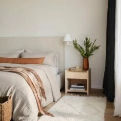 Organic Cotton Gauze Duvet Set -US Home Sales 2024 Organic Cotton Gauze Duvet Set Tan 8