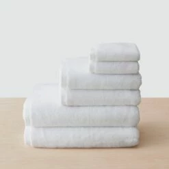 Organic Plush Bath Towels -US Home Sales 2024 Organic Plush Bath Towel White 1