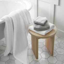 Organic Plush Bath Towels -US Home Sales 2024 Organic Plush Bath Towel White 13