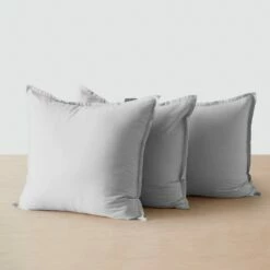 Organic Resort Cotton Euro Shams -US Home Sales 2024 Organic Turkish Cotton Euro Shams Light Grey 2 5574fefe 6719 46e0 84e7 f695761f3bb3