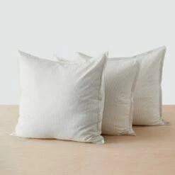 Organic Resort Cotton Euro Shams -US Home Sales 2024 Organic Turkish Cotton Euro Shams Sand Stripe 2 e2dcbed4 513b 4d9e 84c5 1e773718e4bd