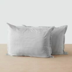 Organic Resort Cotton Shams 26 Organic Resort Cotton Shams -US Home Sales 2024 Organic Turkish Cotton Shams Light Grey Stripe 1 01e3e909 1f9c 4858 9d7e 215939d0914a