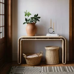 Penida Wicker Console Table -US Home Sales 2024 Penida Wicker Console Table 10