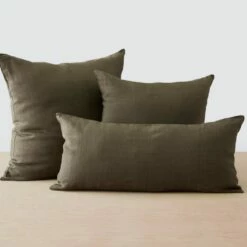 Prisha Linen Pillow -US Home Sales 2024 Prisha Linen Pillow Olive 4