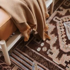 Salma Hand-Knotted Area Rug -US Home Sales 2024 Salma Area Rug Rust 9