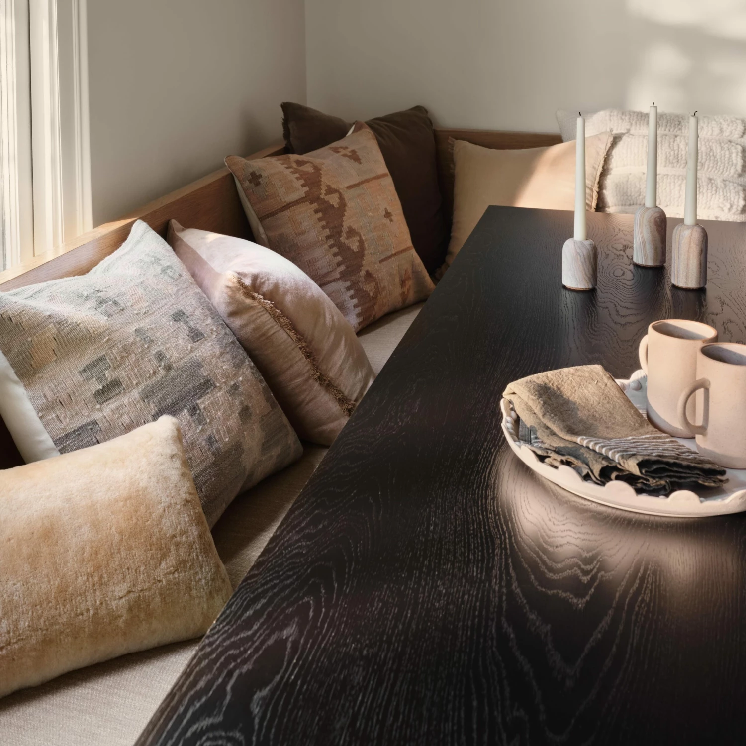 Sheepskin Lumbar Pillow - Tan 10 Sheepskin Lumbar Pillow - Tan - Image 8