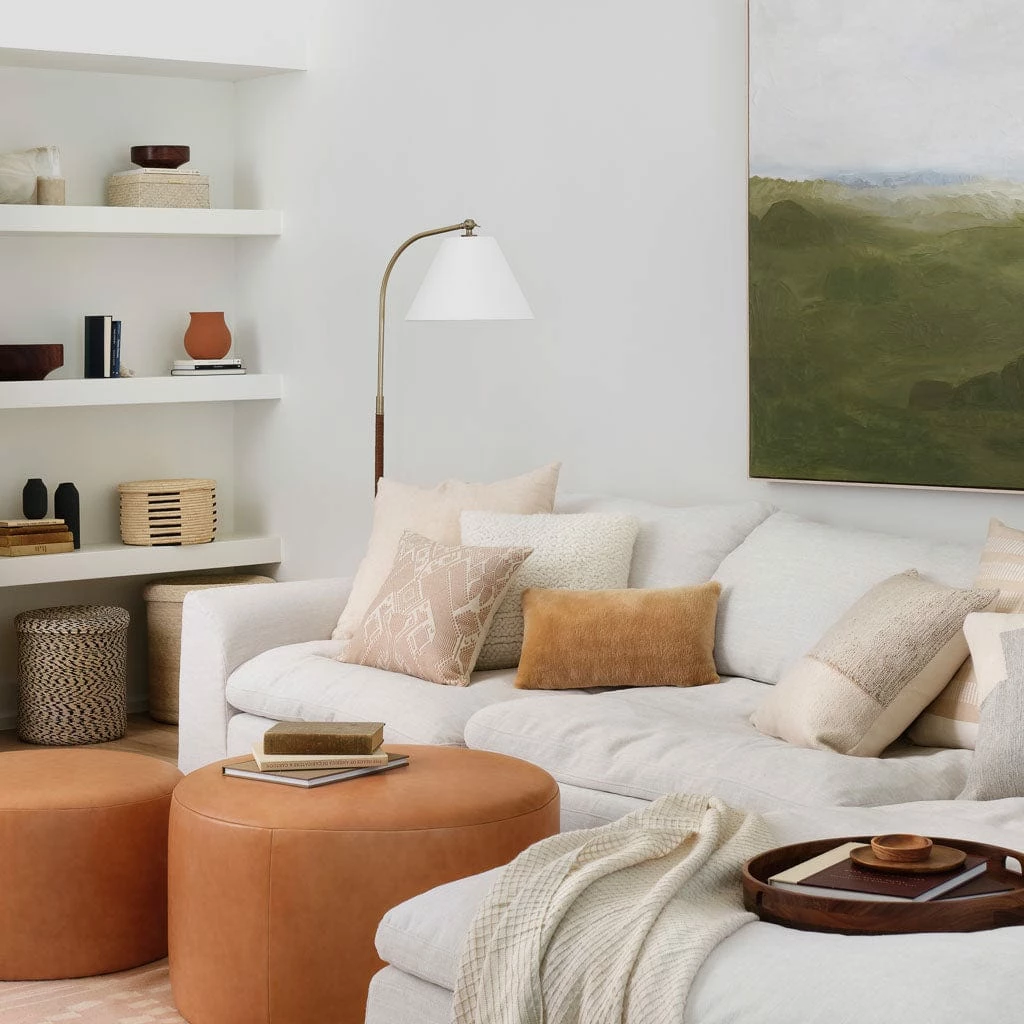 Sheepskin Lumbar Pillow - Tan 4 Sheepskin Lumbar Pillow - Tan - Image 2