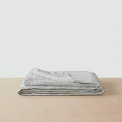 Stonewashed Linen Bed Cover -US Home Sales 2024 Stonewashed Linen Bed Cover Graphite Stripe 2 2