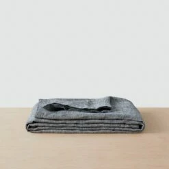 Stonewashed Linen Bed Cover -US Home Sales 2024 Stonewashed Linen Bed Cover Indigo Chambray 2 2