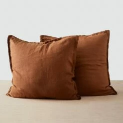 Stonewashed Linen Euro Shams -US Home Sales 2024 Stonewashed Linen Euro Shams Sienna 1 3063c866 3588 46c1 8a9c 6ce7b415f46e