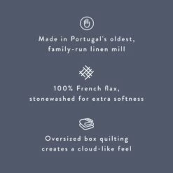 Stonewashed Linen Quilt -US Home Sales 2024 Stonewashed Linen Quilt Tile Slate Blue