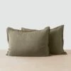 Stonewashed Linen Shams 2 Stonewashed Linen Shams -US Home Sales 2024 Stonewashed Linen Shams Olive 1 ddb1379f 5a24 43a6 87c2 8efd649b8c62