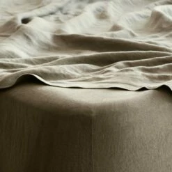 Stonewashed Linen Fitted Sheet -US Home Sales 2024 Stonewashed Linen Sheet Set Olive 3 9fef5dce cd21 46ab b535 51b7d9633ed0