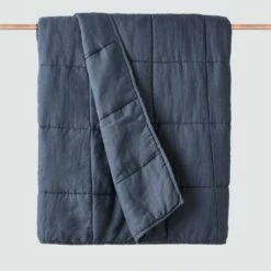 Stonewashed Linen Quilt -US Home Sales 2024 Stonewashed Linen Twin Quilt Slate Blue 1 2185292b 8270 498c a699 845350e102bc