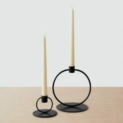 Sumita Iron Candle Holders - Set Of 2