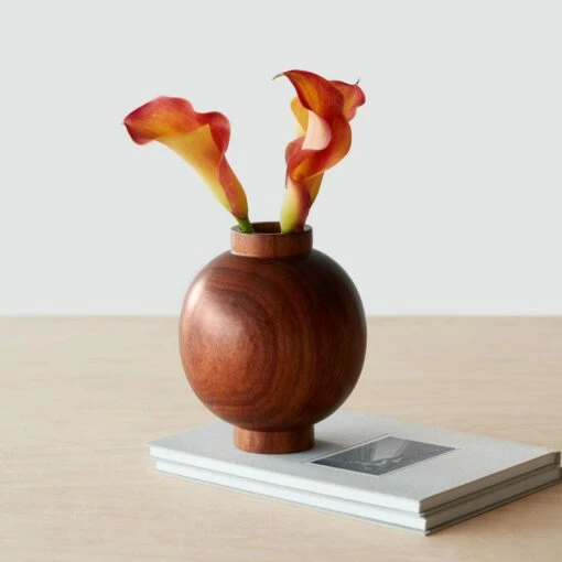 Tikal Wood Bud Vase -US Home Sales 2024 Tikal Wood Bud Vase 3