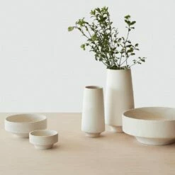 Tikal Wood Vase -US Home Sales 2024 Tikal Wood Vase White Teak Large 8