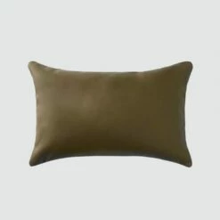 Torres Leather Pillow 34 Torres Leather Pillow -US Home Sales 2024 Torres Leather Lumbar PIllow Olive 1