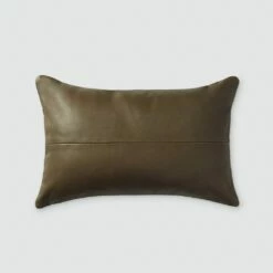 Torres Leather Pillow 35 Torres Leather Pillow -US Home Sales 2024 Torres Leather Lumbar PIllow Olive 2