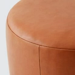 Torres Round Leather Ottoman - Medium & Large -US Home Sales 2024 Torres Leather Ottoman Medium 3