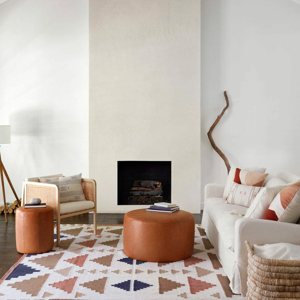 Torres Round Leather Ottoman - Small 9 Torres Round Leather Ottoman - Small - Image 7