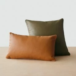 Torres Leather Pillow 22 Torres Leather Pillow -US Home Sales 2024 Torres Leather PIllow Olive 5