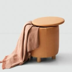 Torres Leather Storage Ottoman - Small -US Home Sales 2024 Torres Leather Storage Ottoman Small 3