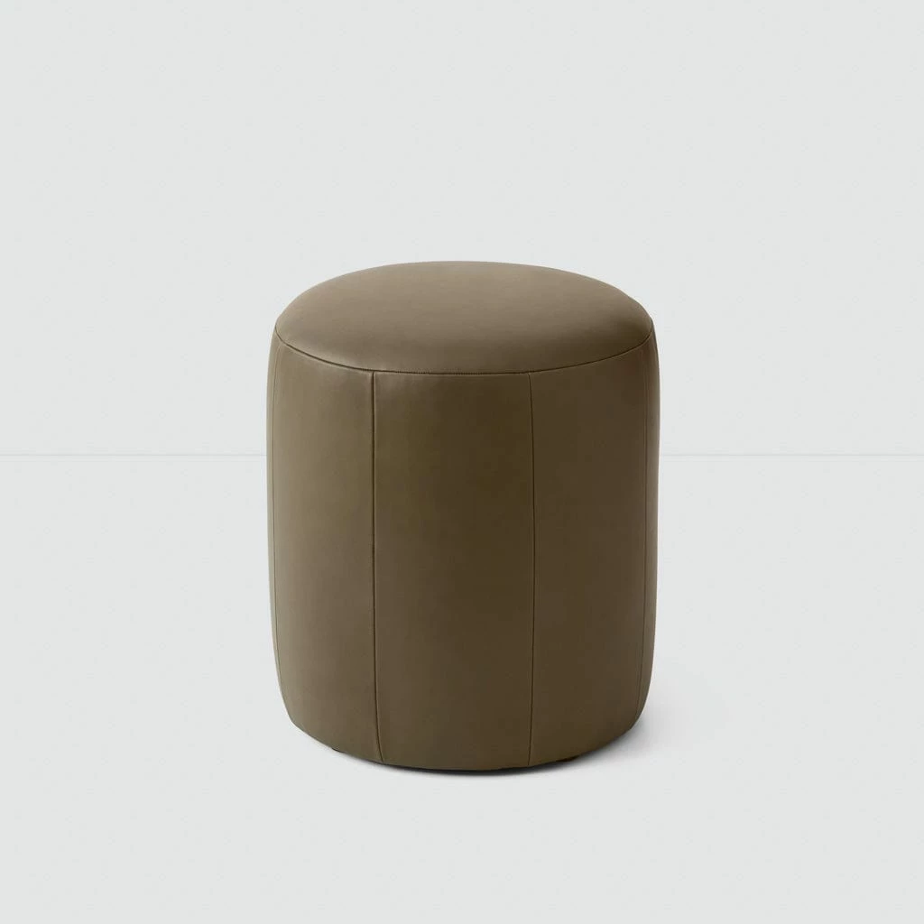 Torres Round Leather Ottoman - Small 17 Torres Round Leather Ottoman - Small - Image 15